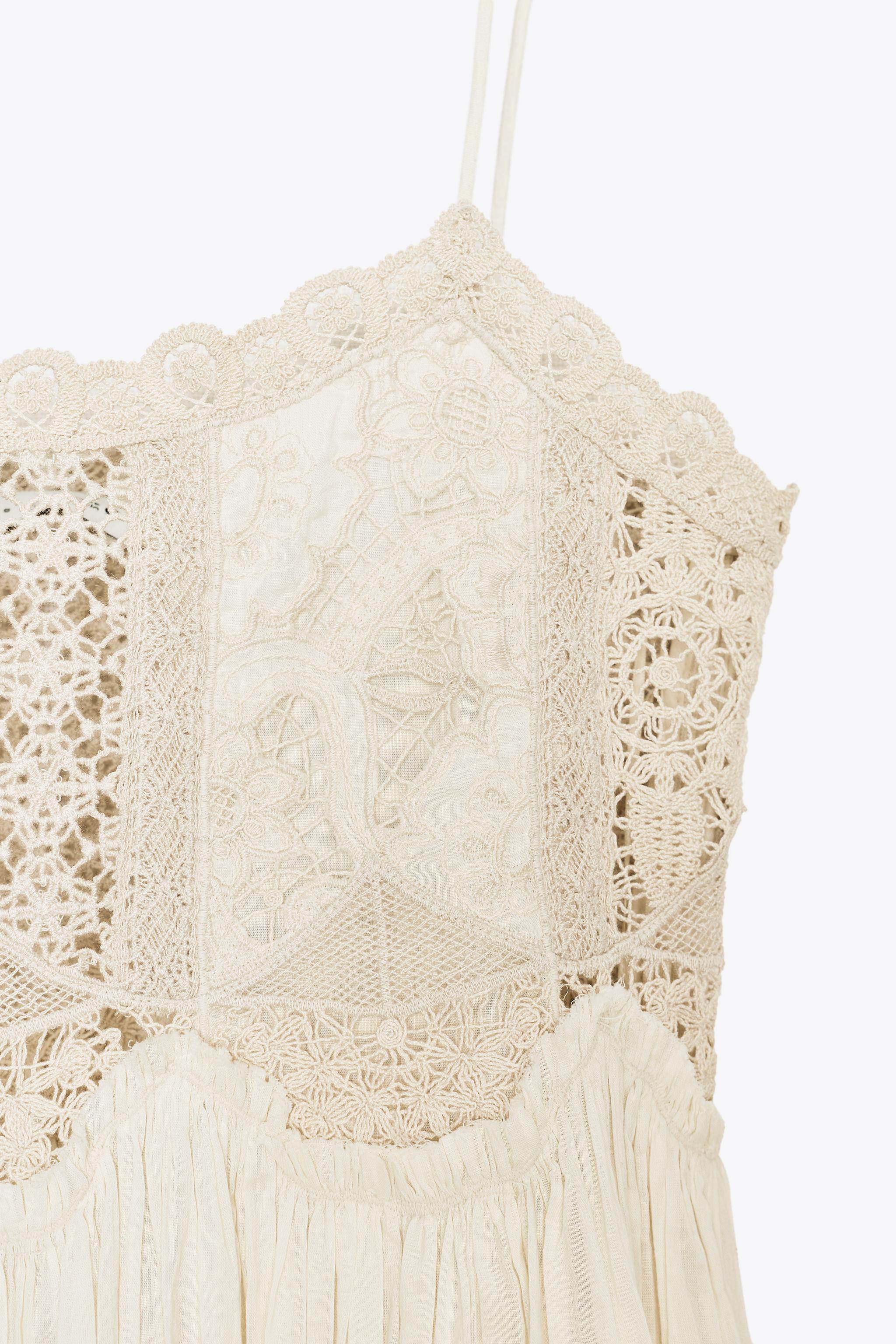 ROBE À BRETELLES CROCHET ZW COLLECTION